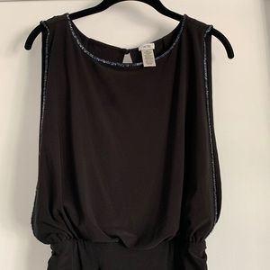 Cache Black Long Evening Dress